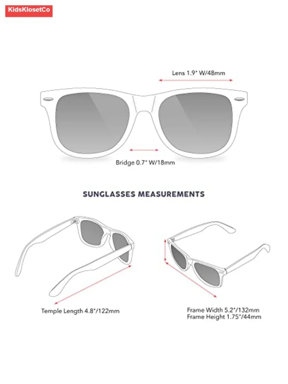 Kids Polarized Retro Sunglasses Shatterproof UV400 Protection Children Sun